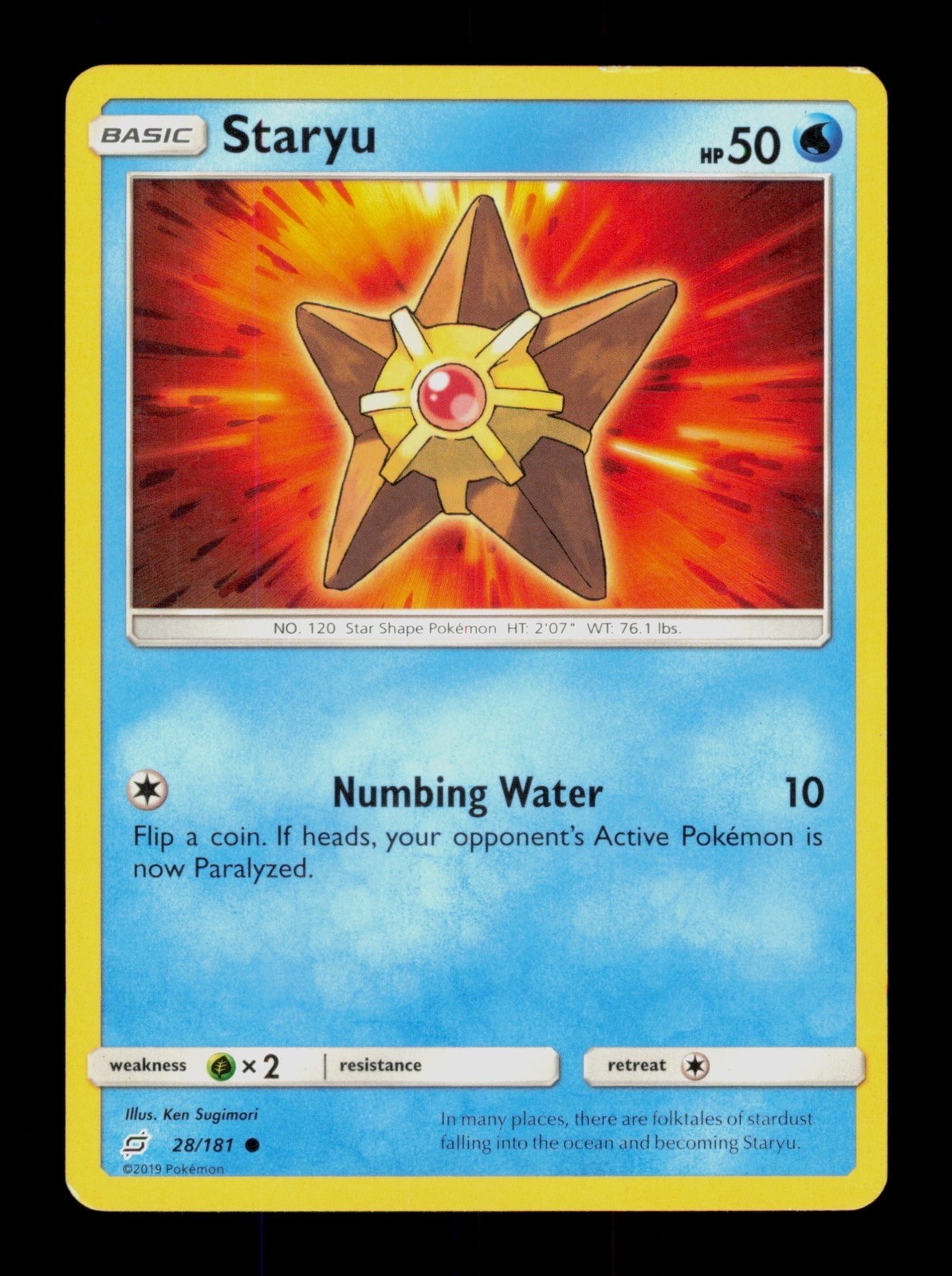 Staryu Team Up 28/181 Pokemon Trading Card TCG CCG