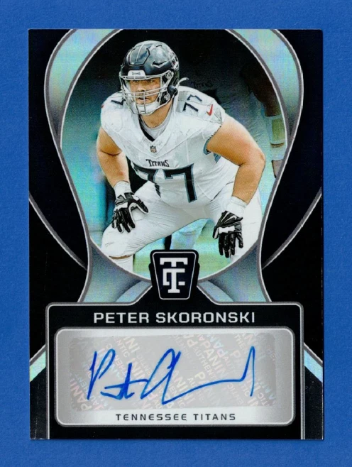 2024 Panini Totally Certified Peter Skoronski Rookie Autograph Tennessee Titans