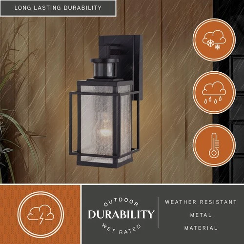 Vaxcel Lighting T0662 Hyde Park 13" Tall Outdoor Wall Sconce - Bronze - Picture 11 of 12