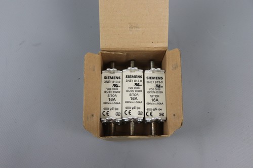 Siemens 3x 3NE1 813-0 3NE18130 Fusibile Inutilizzato Conf. Orig. - Afbeelding 3 van 3