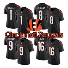 Men's Bengals Black 2025 Player Game Stitched Jersey