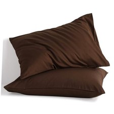 Standard Cotton Pillowcases - Envelope Closure Standard 20" x 26" Brown