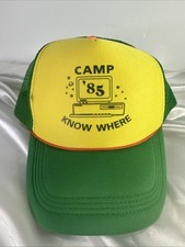 Stranger Things Camp Know Where Hat Cap Snapback Dustin Science Fiction Adult