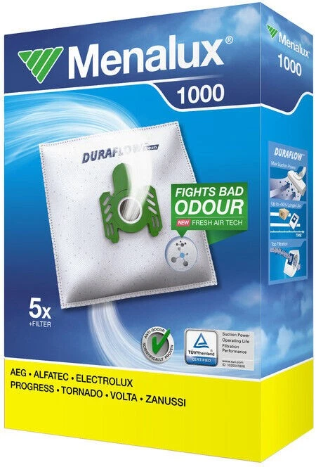 Menalux 1000 Staubsaugerbeutel für AEG Alfatec Progress Volta Zanussi