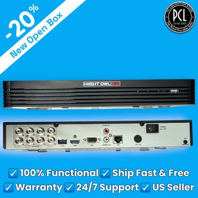 ✅ NEW OPEN BOX: Night Owl 8 Channel THD 5.0 DVR with 1TB HDD DVR-THD50B-81 ✅