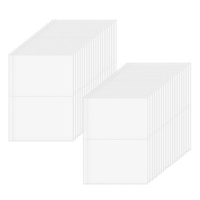 Mogoostry 40 Sheets Sheet Protector Clear Page Protectors A4 Paper Protector ...