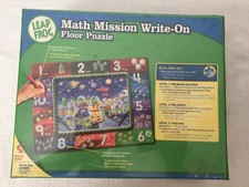 Leap Frog Math Mission Write On Floor Puzzle 36 PIECE great home or school