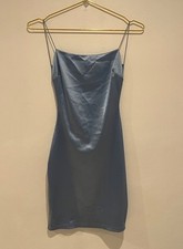Windsor satin stretchy Light blue Bodycon Mini Small Party, Club, Homecoming