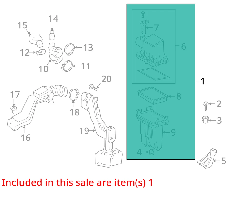 Filtro de aire compatible con 16-22 PRIUS 2027347 Foto 2 de 3
