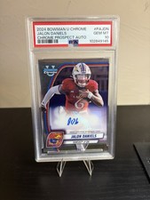 PSA 10 2024 Bowman Chrome University Jalon Daniels Prospect Auto #PA-JDN