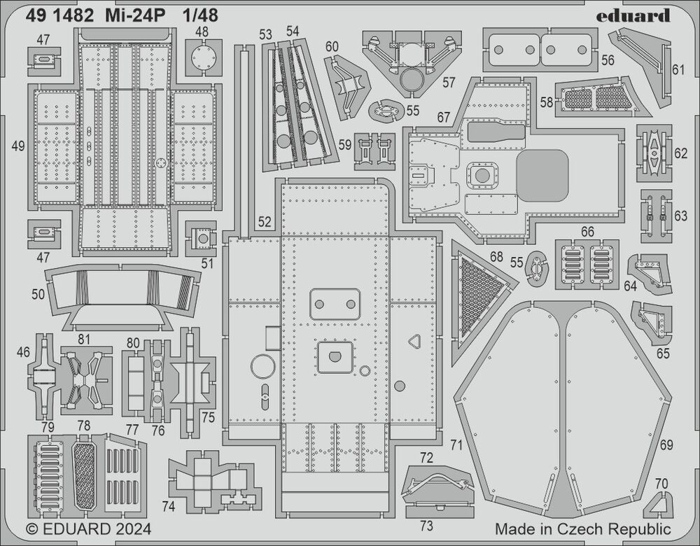 Eduard Accessories 491482 - 1:48 Mi-24P - New