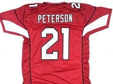 Patrick Peterson Autographed Red Pro Style Jersey - Beckett W Hologram *2