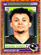 2024 Score-A-Treat #43 Roman Wilson Pittsburgh Steelers Orange Pumpkin