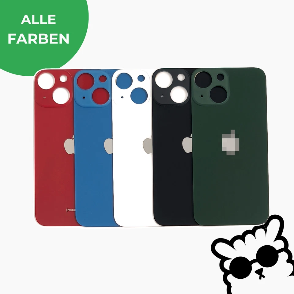 APPLE iPhone 13 Mini Akkudeckel Back Cover Glas Rückseite Big Hole
