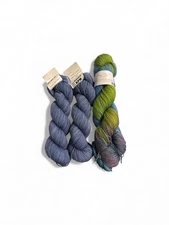 Lorna's Laces Solemate Yarn: One "April Showers" plus 2 skeins Koigu KPM hanks