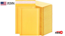 Kraft Bubble Mailers 4x7 100 Pack Yellow Padded Envelopes Self Seal Shipping Bag