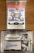 New York Yankees- Mickey Mantle Topps 1/1 & On Card Auto /50