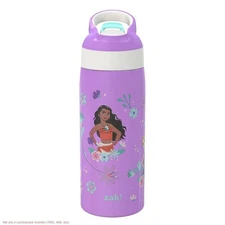 Zak Designs 19oz Princess Stainless Steel Water Bottle Purple