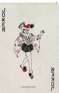 RARE VINTAGE "Joker with a Costume with Long Wide Sleeves" JOKER Play Card #46