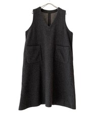 Nest Robe Wool Serge Sleeveless Dress Gray -Used -From Japan