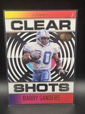 Panini Illusions Clear Shots CS-14 Barry Sanders Detroit Lions Football 2021