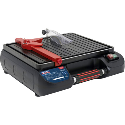 115 mm Tragbarer Fliesenschneider - 230V 500W - 0 bis 45 Grad Gehrung 3,5L Wassergekühlt