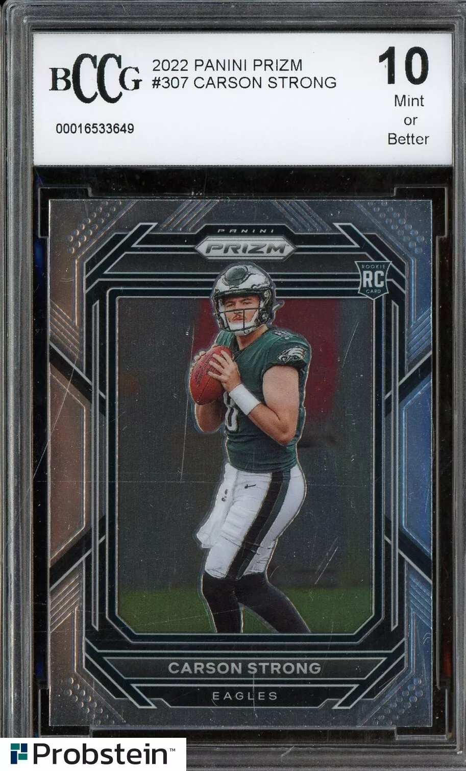 Carson Strong trading card