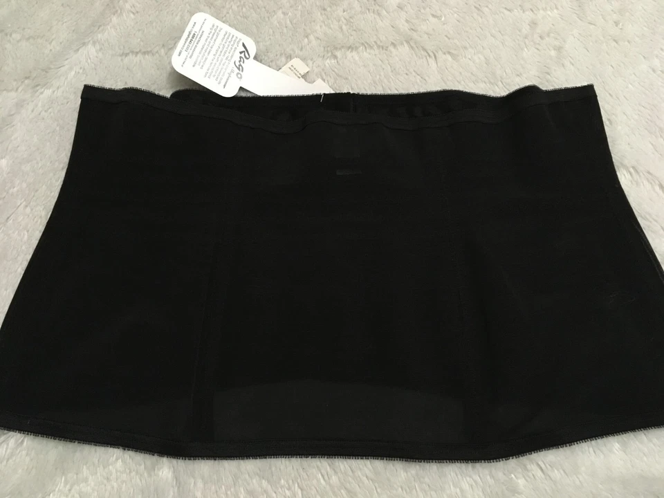 7X/44 RAGO SATIN PANEL WAIST CINCHER Shapewear Black Shapette 821 New Womens - Image 2 of 4