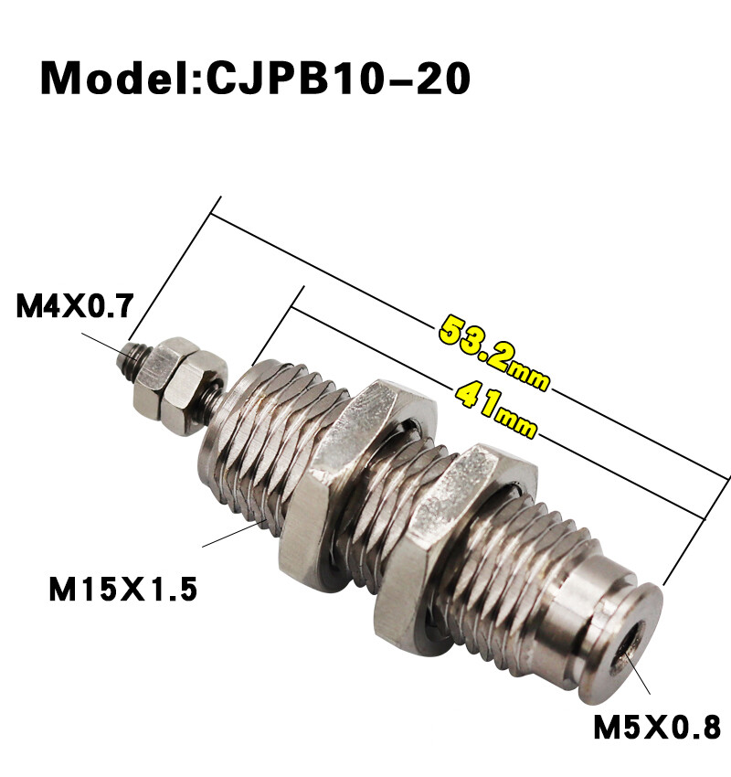 Produktbild von Mini-Pneumatikzylinder CJPB – Einzelwirkend, Federruck, 0,2–0,7 MPa, Hübe 5–15 Mm, Für Positionierungen