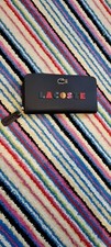 Women Lacoste Clutch Bag One Size Navy With Multi Logo