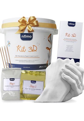 Niimo Preisgekröntes Handguss-Set für Paare - Hautsicheres Handguss-Set, Handform