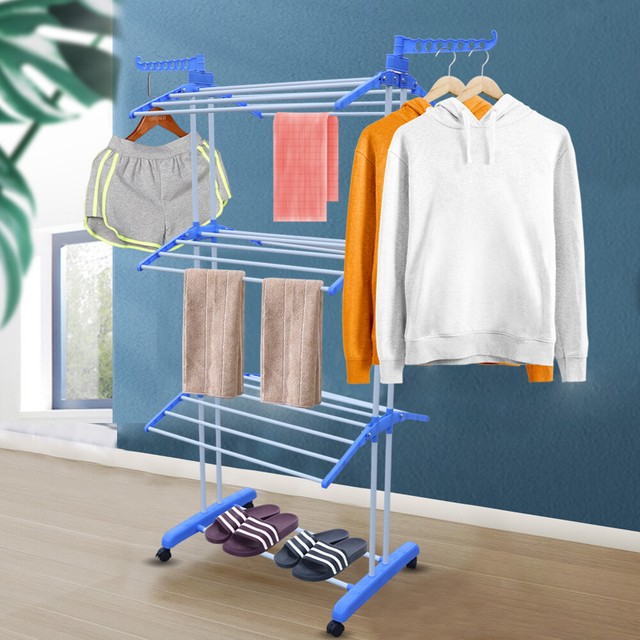 Portable Outdoor Rotary Clothesline Dryer Laundry Rack Clothes Drying
