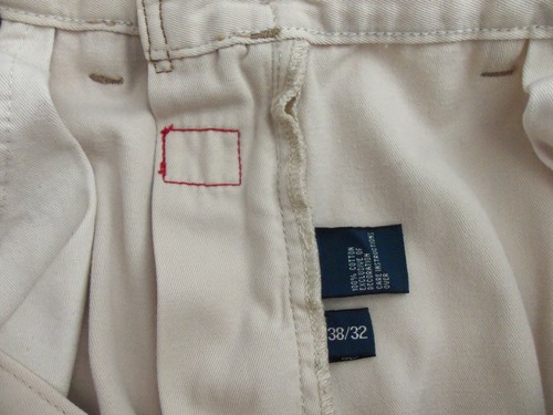 Vintage POLO Ralph Lauren PRL Co. STRAIGHT 650 Cream 100% Cotton Jeans 38 x 31 - Picture 7 of 12