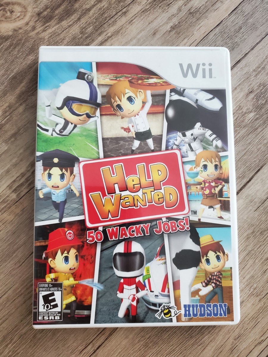 Help Wanted 50 Wacky Jobs (Nintendo Wii, 2009) Complete with