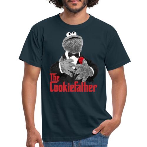 Sesamstraße Krümelmonster The Cookiefather Männer T-Shirt - Bild 1 von 16