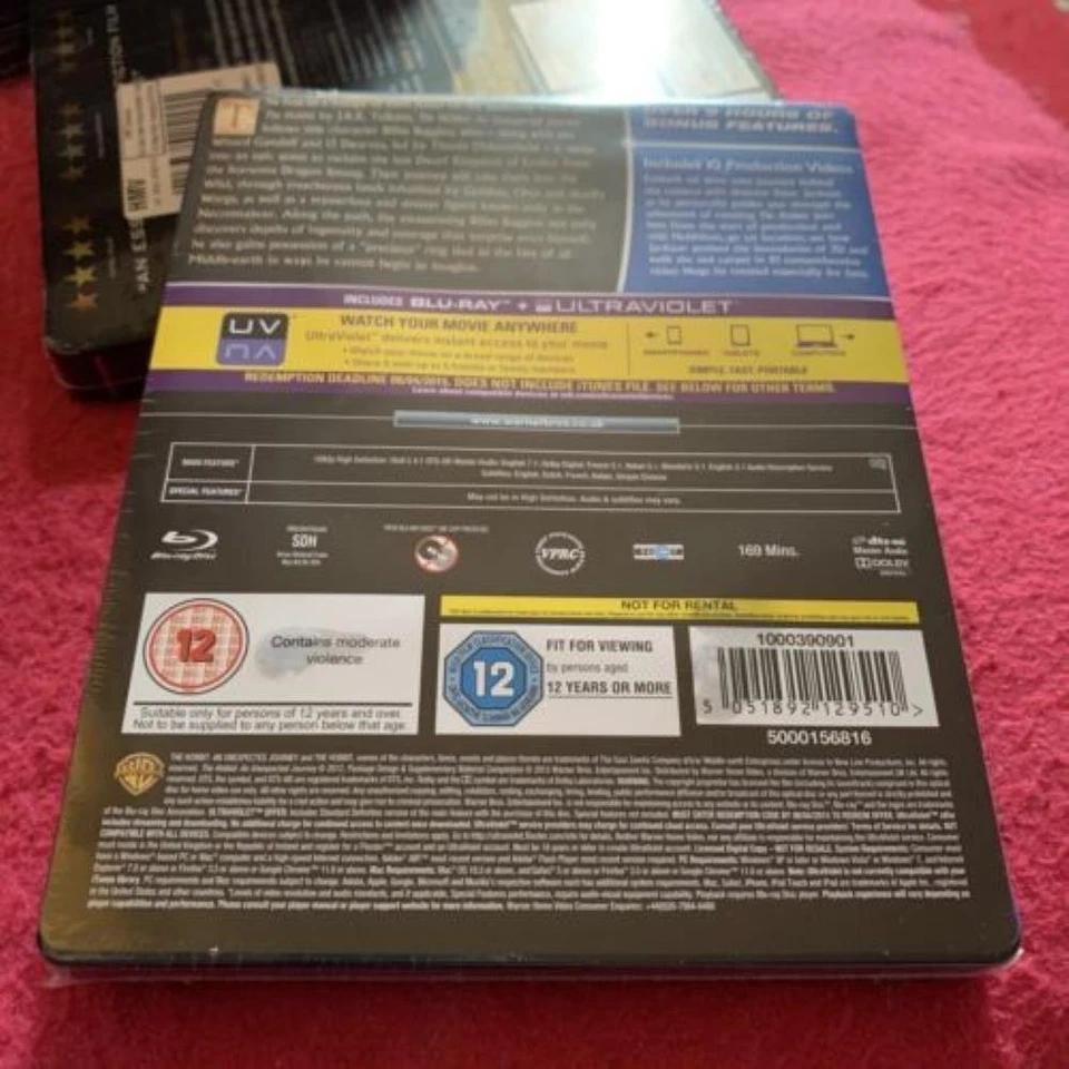 The Hobbit An Unexpected Journey Blu-ray (2013) Martin Freeman Amazing Value - Image 2 of 4