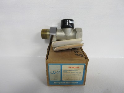 HONEYWELL BRAUKMANN V110D116 NEW 1'' STRAIGHT RADIATOR VALVE BODY V110D116