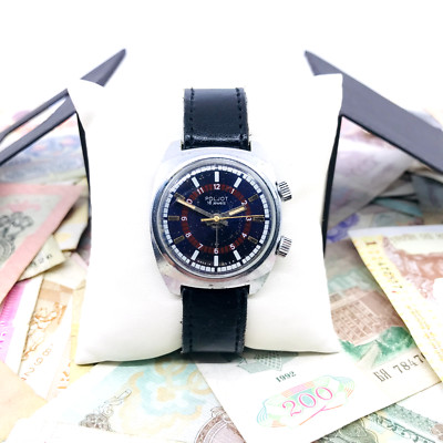   Rare Vintage Poljot Alarm   wristwatch USSR wrist watch 18 jewels 1980s 2612