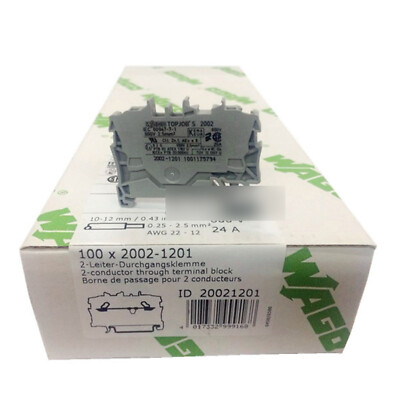 100pcs/Box New For WAGO 2002-1201 Wiring Terminals Free Shipping