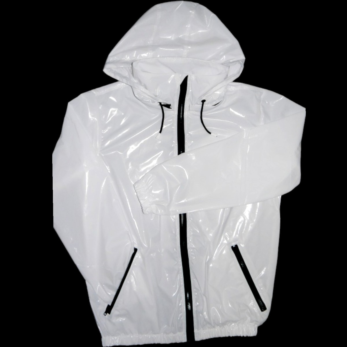 Glanznylon PVC shiny nylon 1KG Regenjacke Jacket XS-5XL Füllung 15 mm 13  farben
