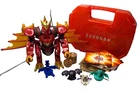 VTG BAKUGAN BATTLER BRAWLERS LOT OF 25 w/ 48 cards / 32 metal / 16 regular +case