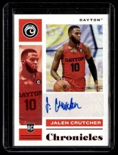 2021-22 CHRONICLES DRAFT PINK ROOKIE AUTO JALEN CRUTCHER DAYTON