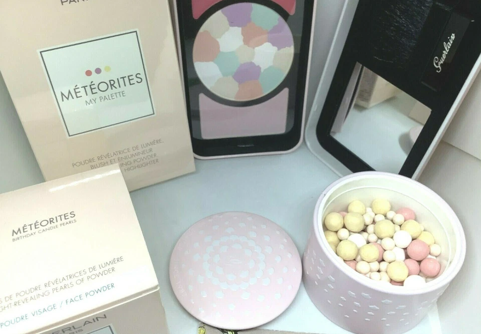 GUERLAIN METEORITES MY PALETT #2 POLVO REVELADOR DE LUZ + RUBOR + RESALTAR CUMPLEAÑOS Foto 3 de 4