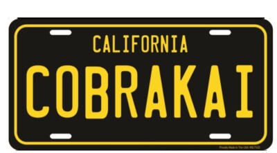 US Nummernschild California Cobrakai Cobra Kai Martial Arts - 30x15 cm