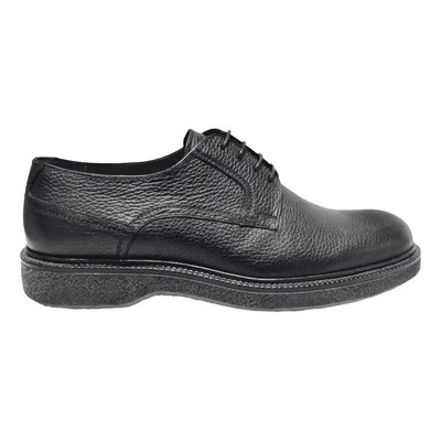 AUTHENTIC STEFANO RICCI BLACK CALFSKIN LACED CAP TOE DRESS SHOES, SIZE 10