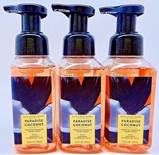 3 BATH  BODY WORKS PARADISE COCONUT GENTLE FOAMING HAND SOAP 8.75oz NEW