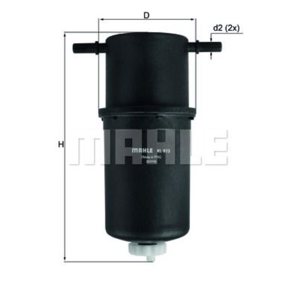 Mahle Kraftstofffilter Filter Leitungsfilter FüR VW Crafter 30-35 Bus-image
