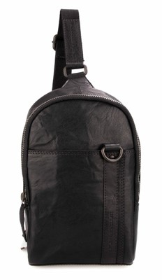 SPIKES & SPARROW Authentic Slingbag Tasche Umhängetasche Black Schwarz