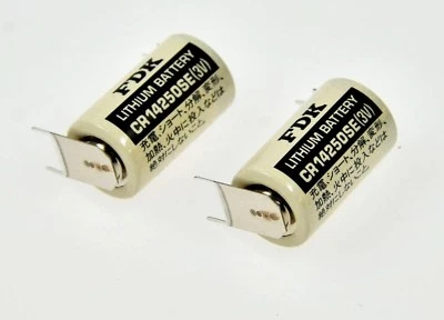 SANYO FDK 2 Stück SANYO / FDK Lithium 3V Batterie CR14250SE - CR14250 Print Lötfahne