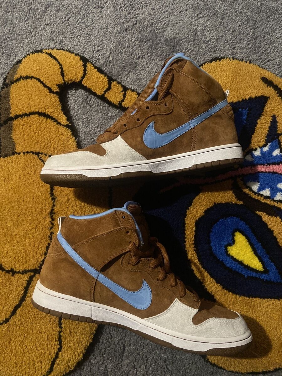 Nike SB Dunk High Skate Mental 2009 Hazelnut Light Blue Nike SB Dunk High Skate Mental 2009 Hazelnut Light Blue